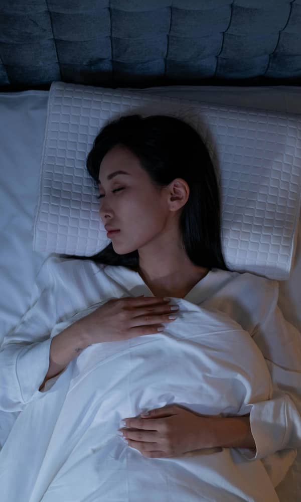 Woman sleeping peacefully